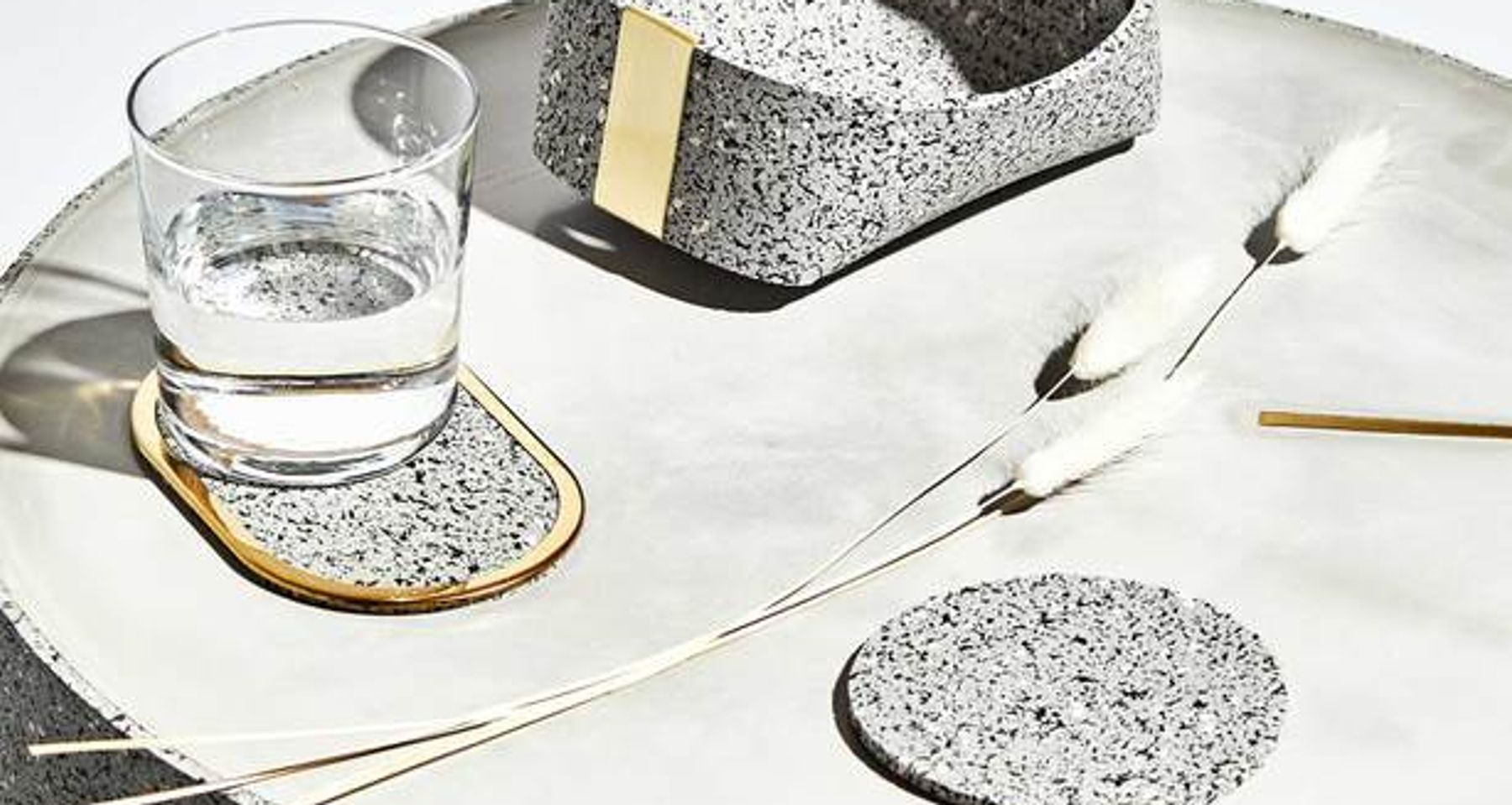 Ring Rubber Coasters Set by Slash Objects
