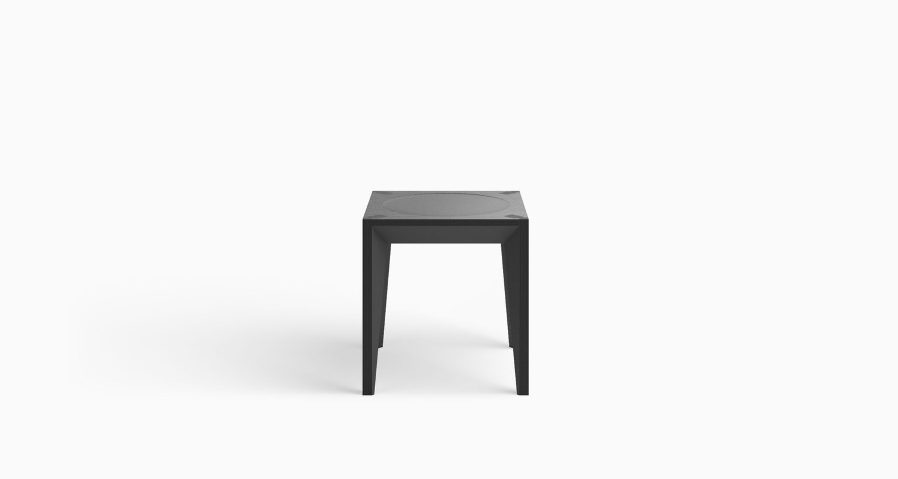 MiMi Stool Ebonized Black by Miduny