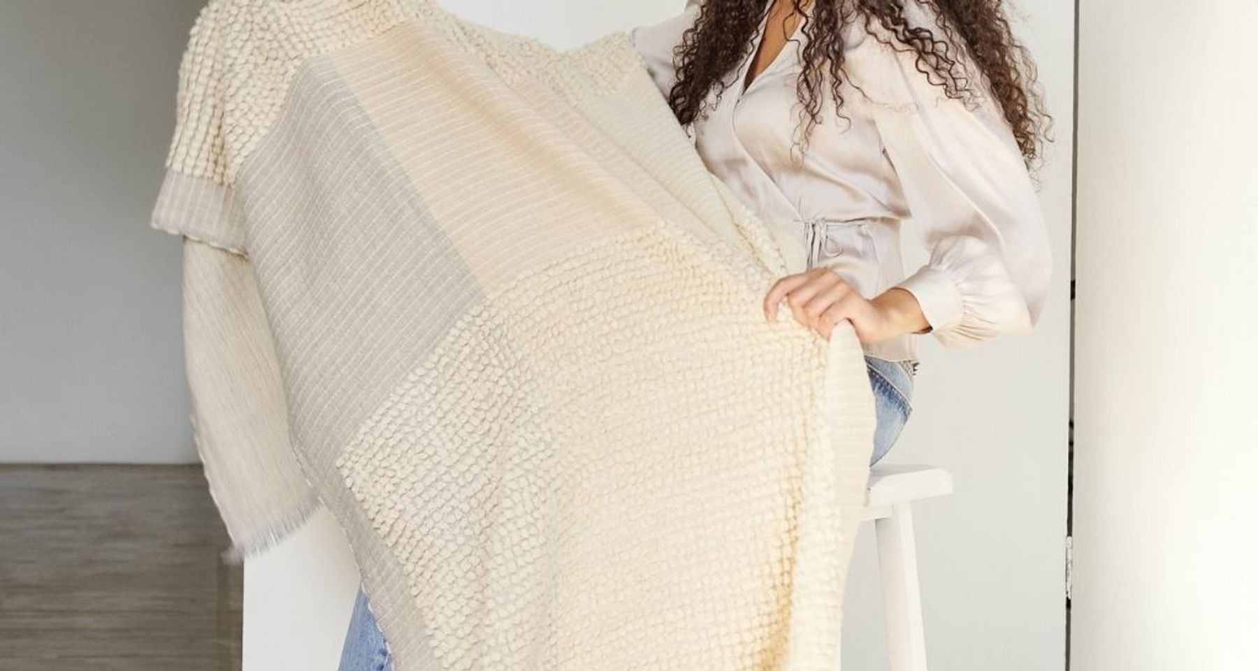 Butterscotch Merino Throw by Studio Variously