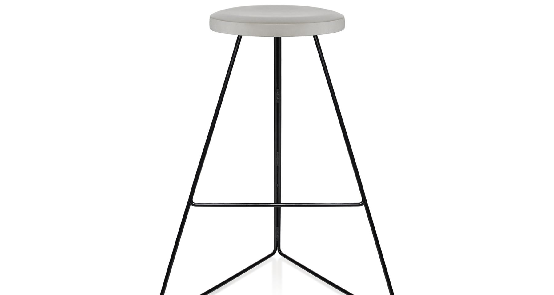 The Coleman Stool - Black Frame by Greta de Parry