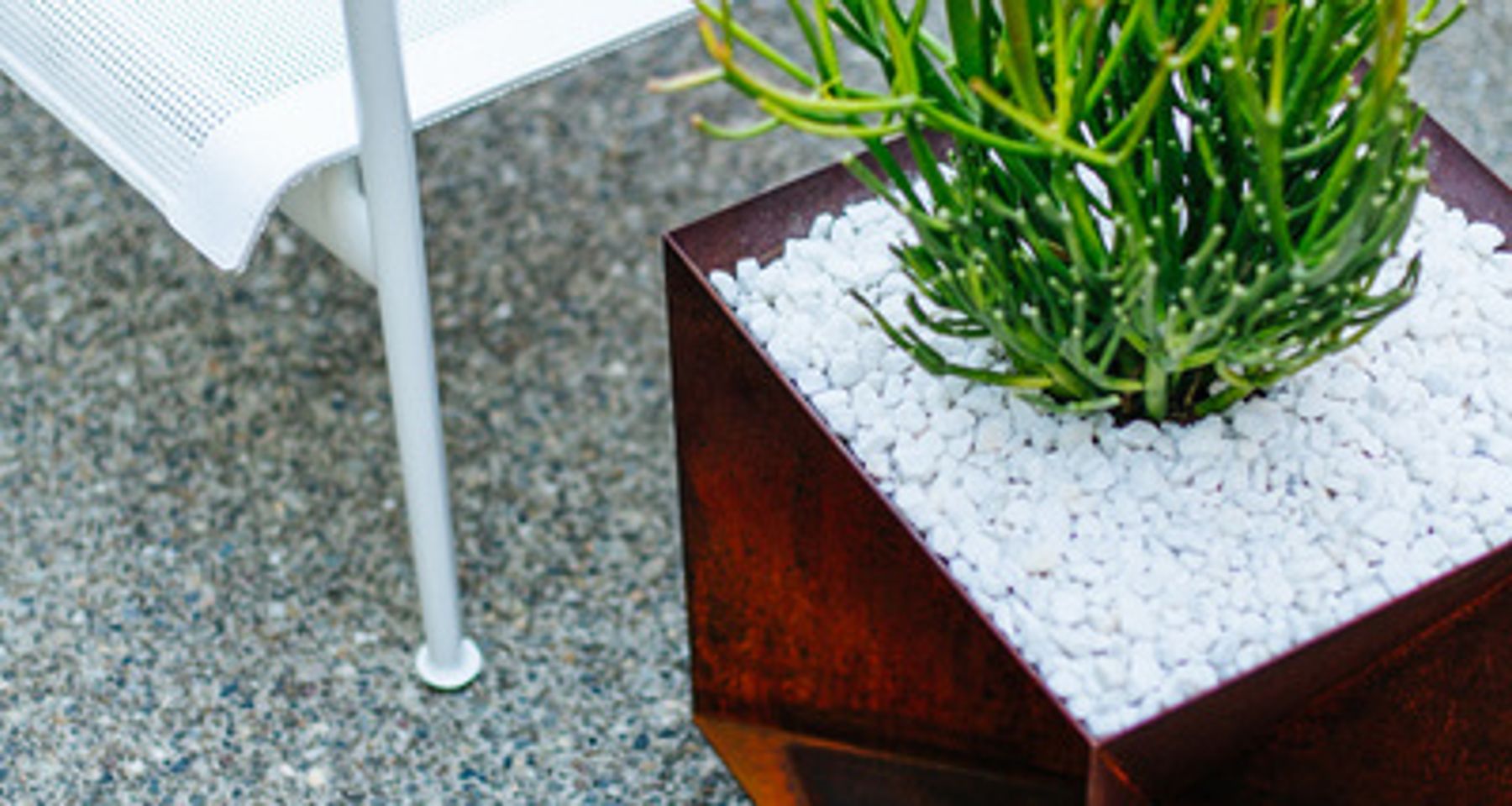 Origami Planter Steel by Trey Jones Studio