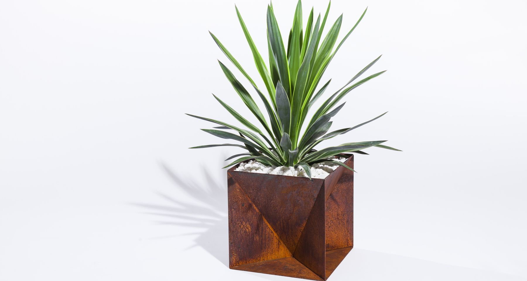 Origami Planter Steel by Trey Jones Studio