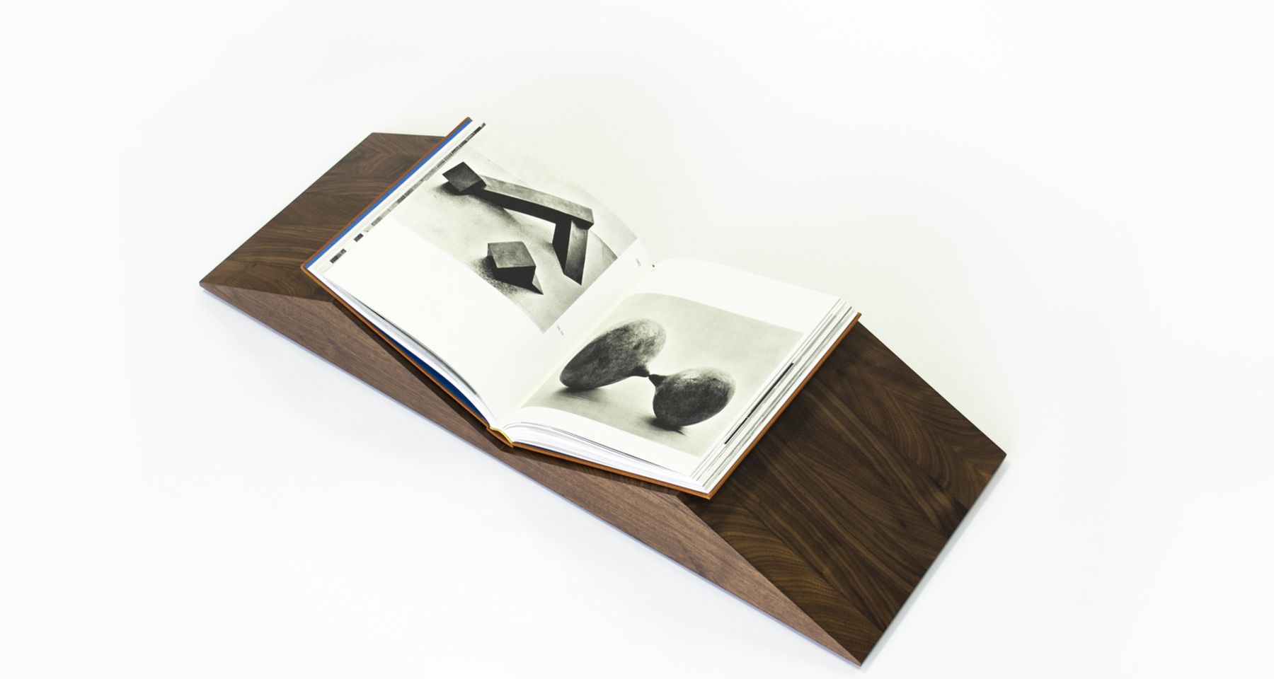 Bookscape Mountains in walnut by Trey Jones Studio