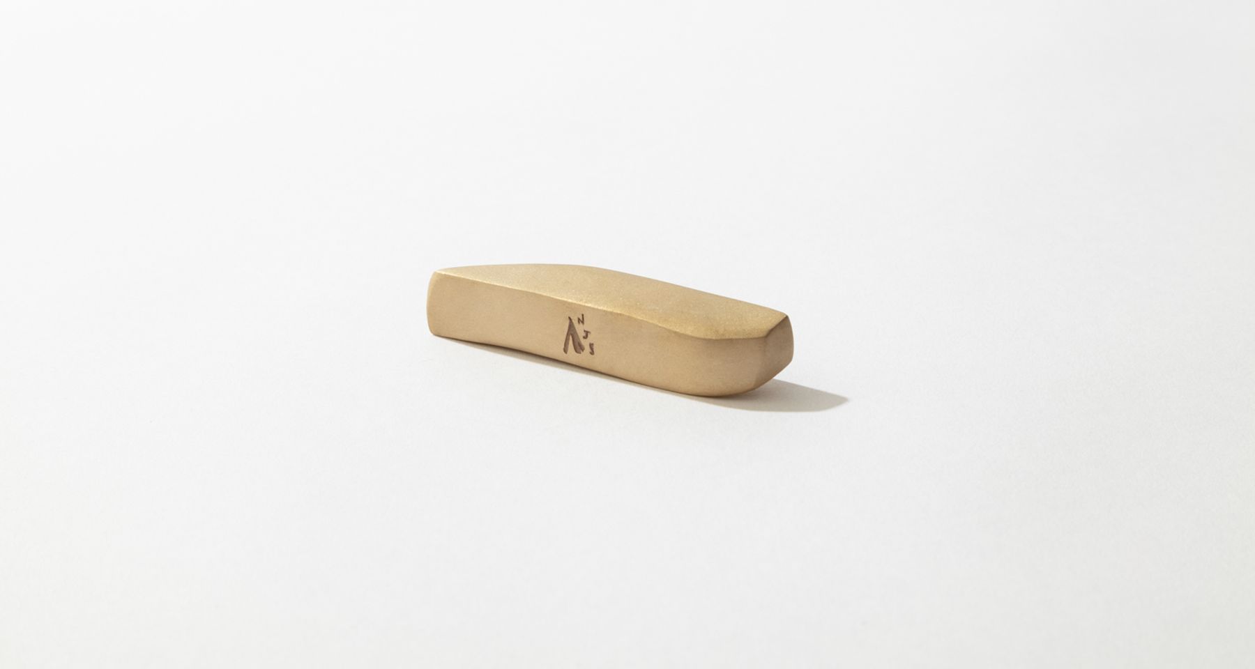 Sculptural Brass Slope Incense Holder by Fort Makers