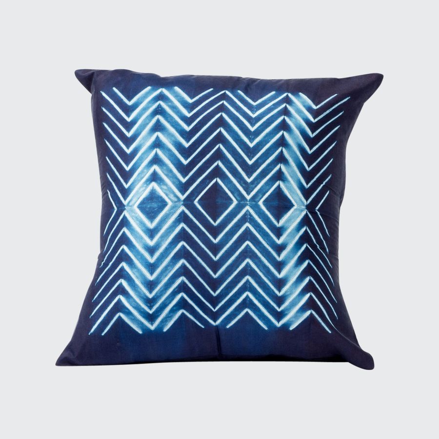 Naami Indigo Silk Pillow 