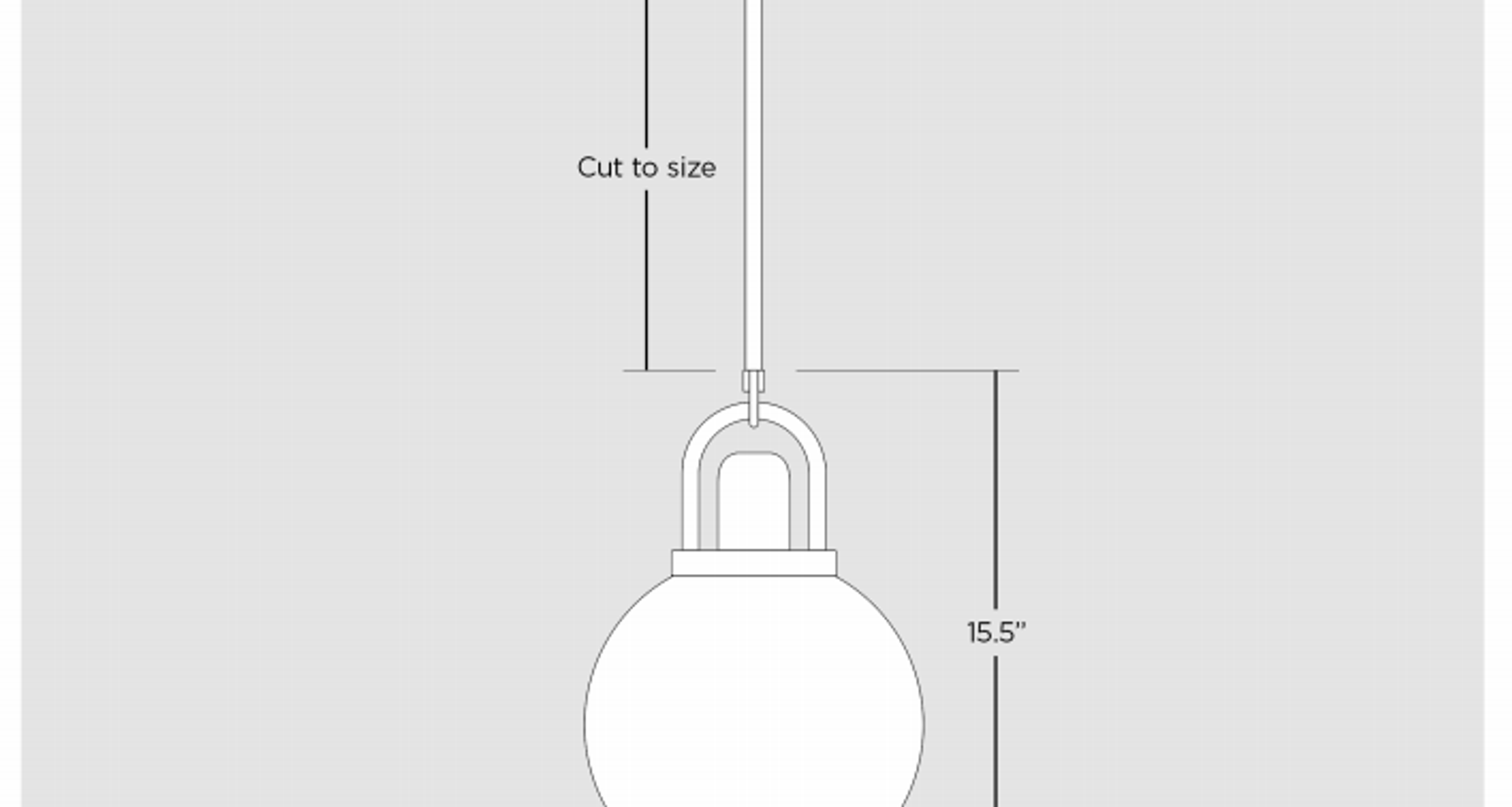 Arc Globe Pendant 10" by Allied Maker