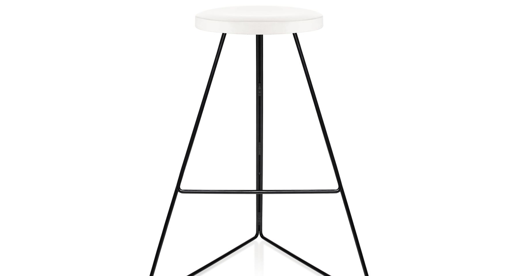 The Coleman Stool - Black Frame by Greta de Parry