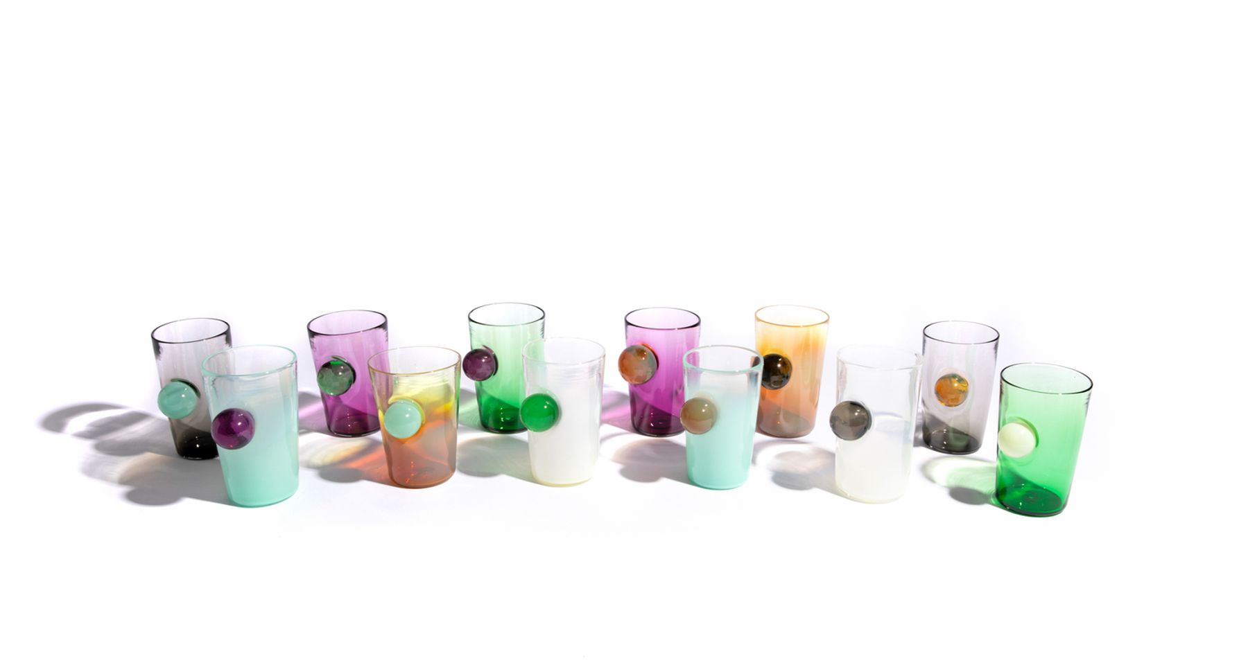 Hand Blown Glass Sunrise Sunset Cup 11  by Fort Makers