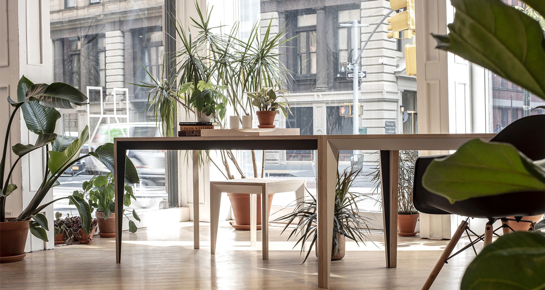 MiMi Table and Desk Ebonized by Miduny