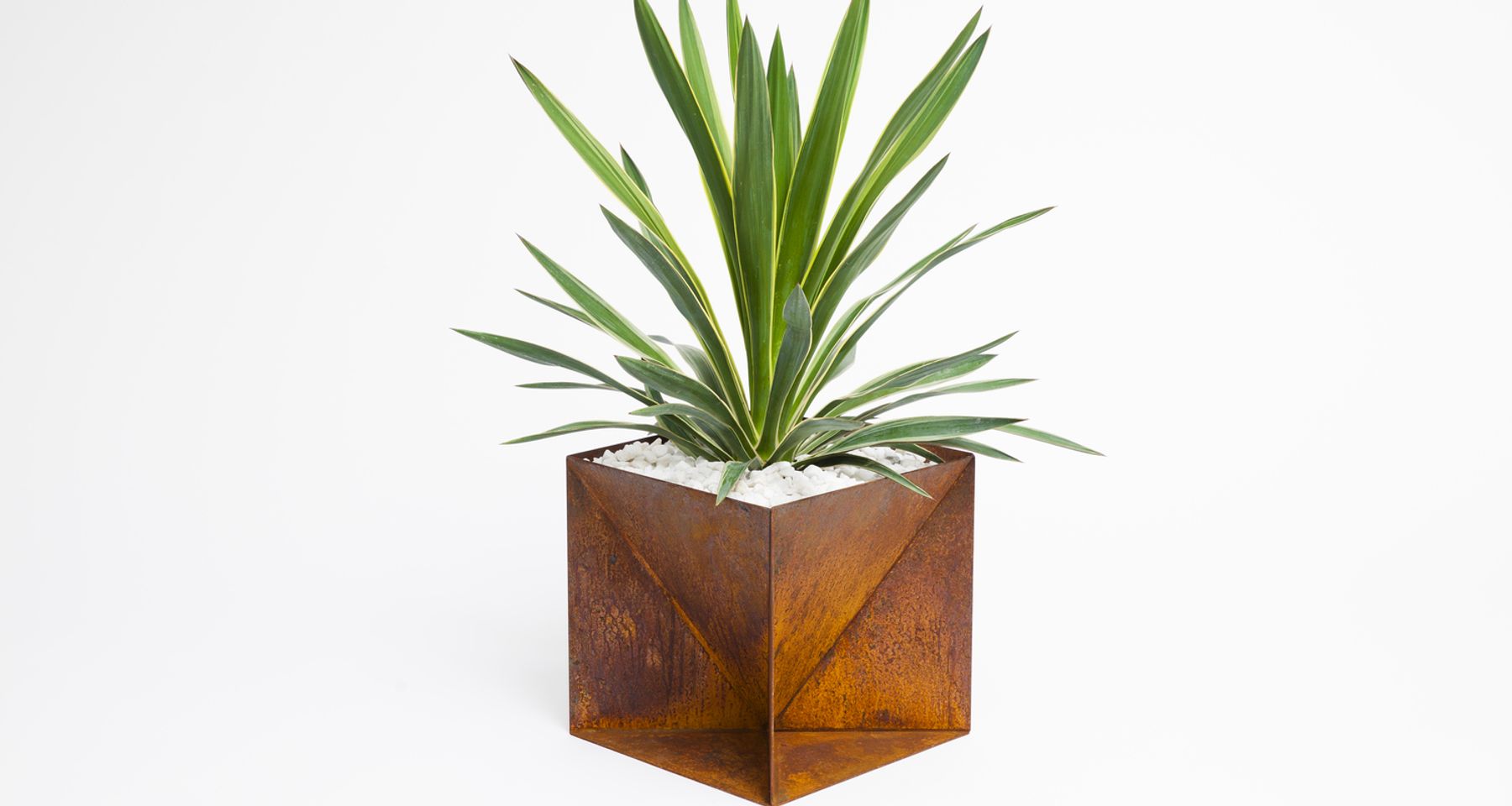 Origami Planter Steel by Trey Jones Studio