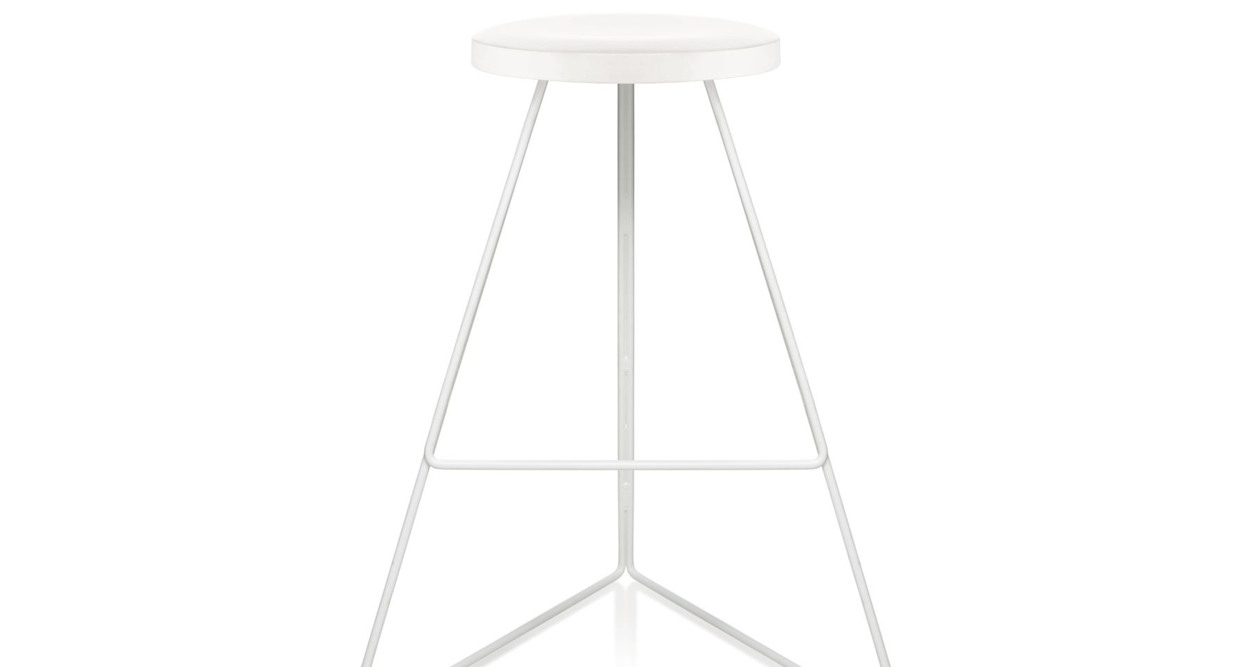 The Coleman Stool - White Frame by Greta de Parry
