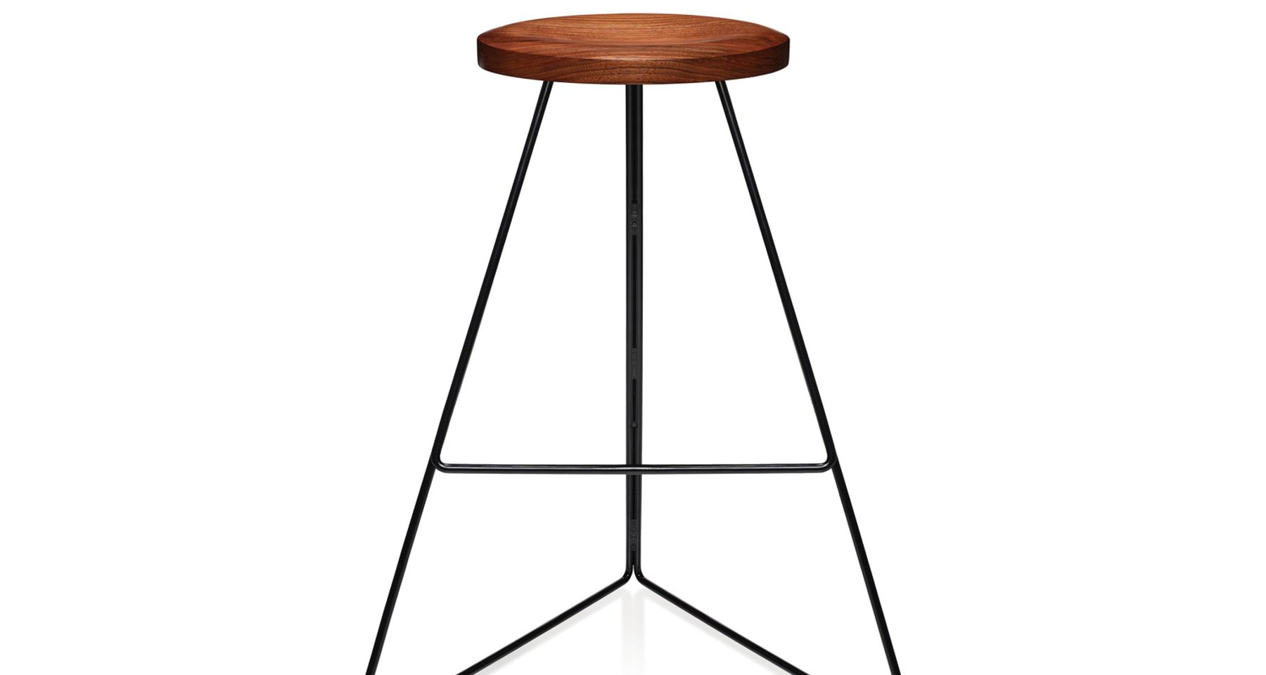The Coleman Stool - Black Frame by Greta de Parry