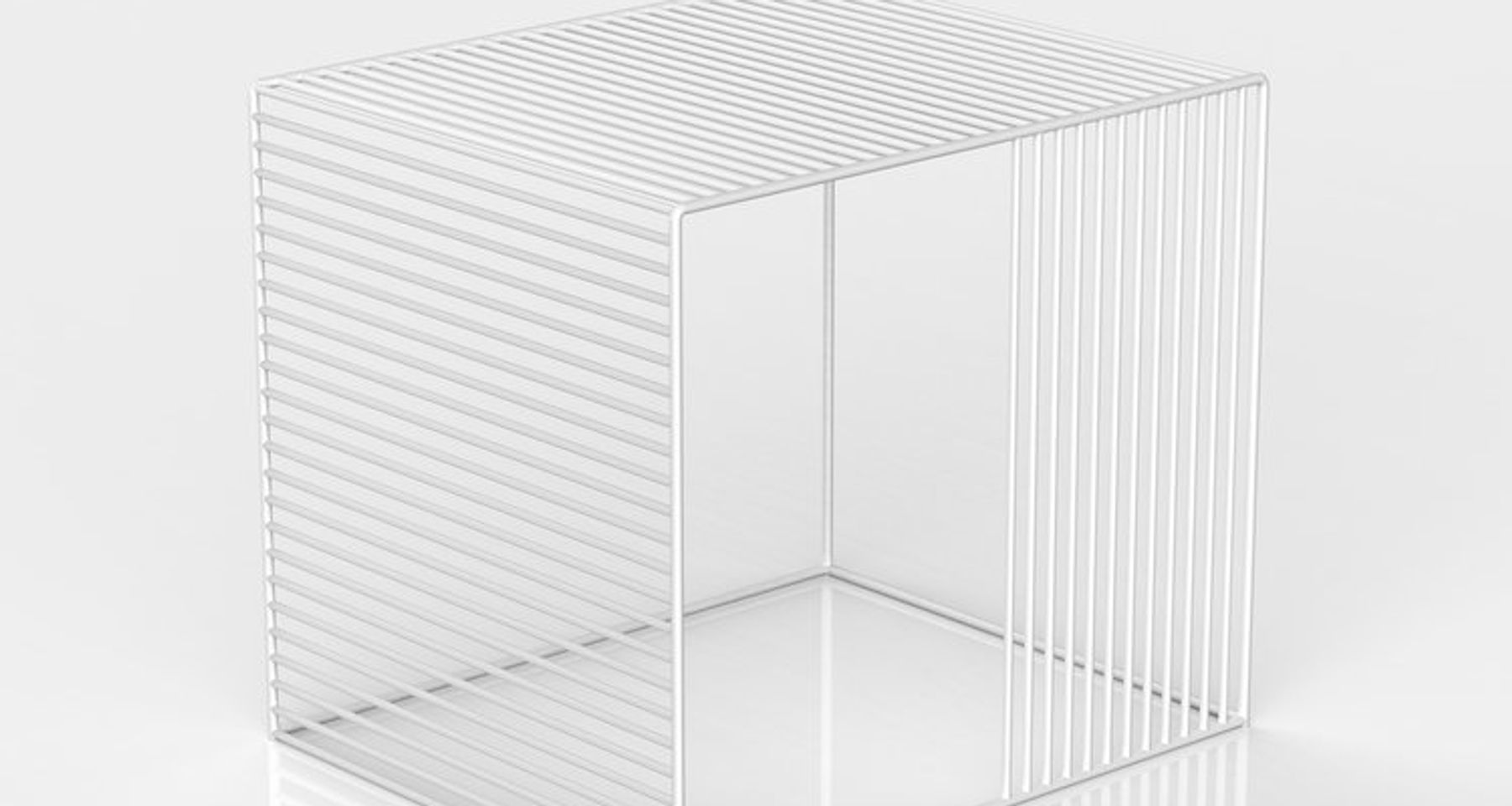 Wire Side Table by Iacoli and McAllister