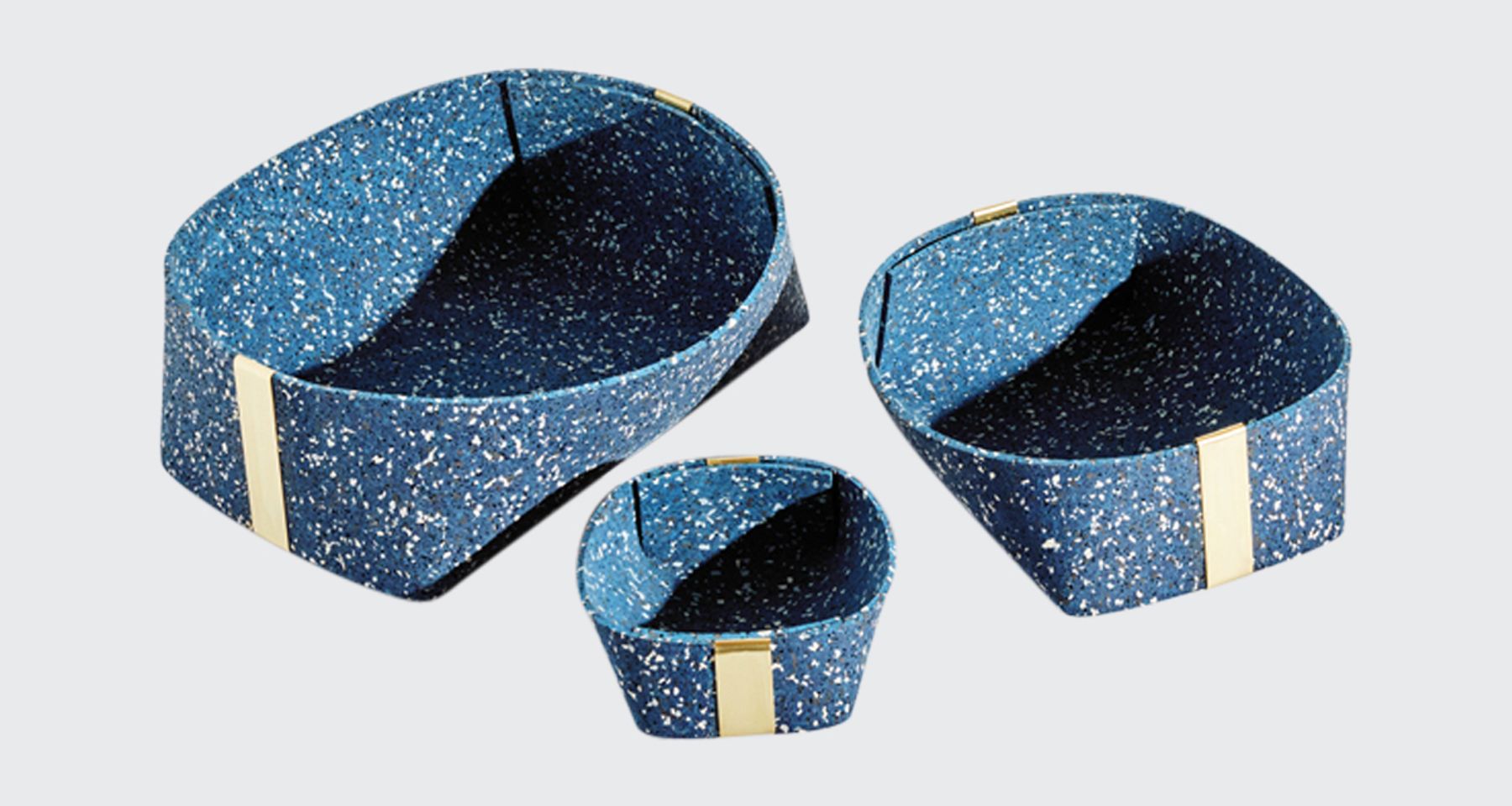 Rubber and Brass Basket by Slash Objects