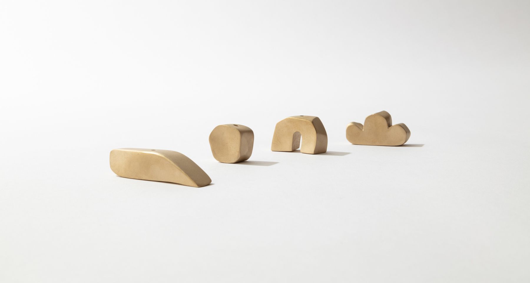 Sculptural Brass Rainbow Incense Holder by Fort Makers
