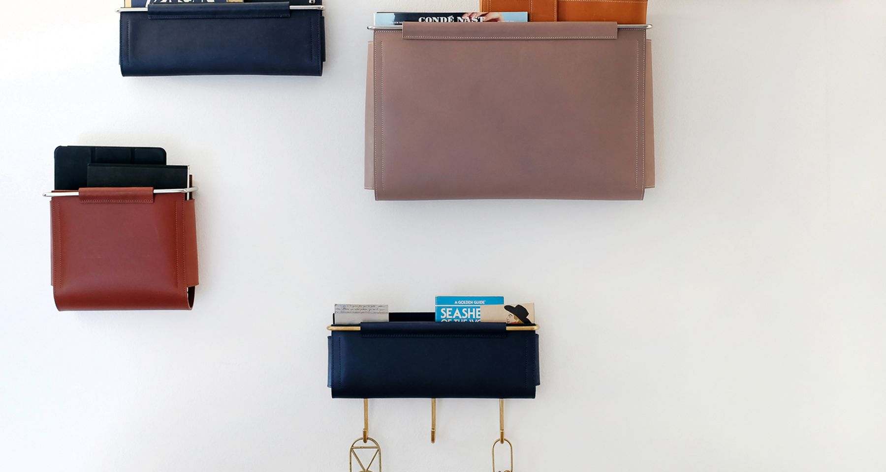 Ledger Wall Pocket 12"L x 5"H by Moses Nadel