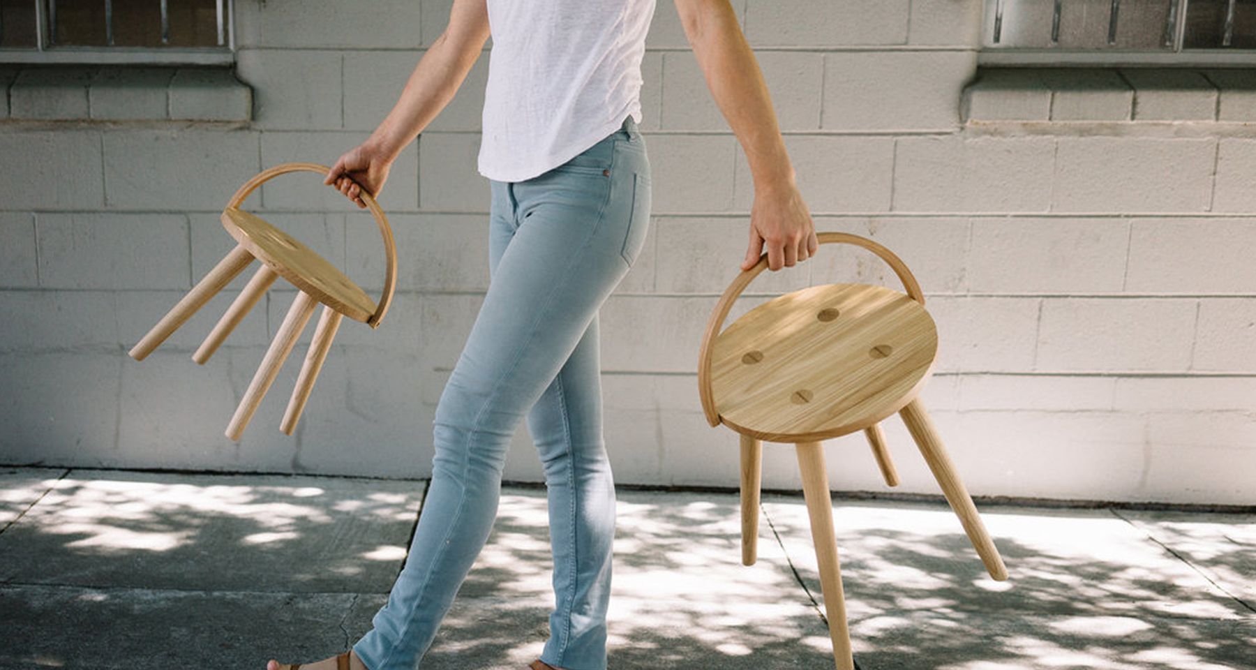 Single / Bucket Stool by Yvonne Mouser