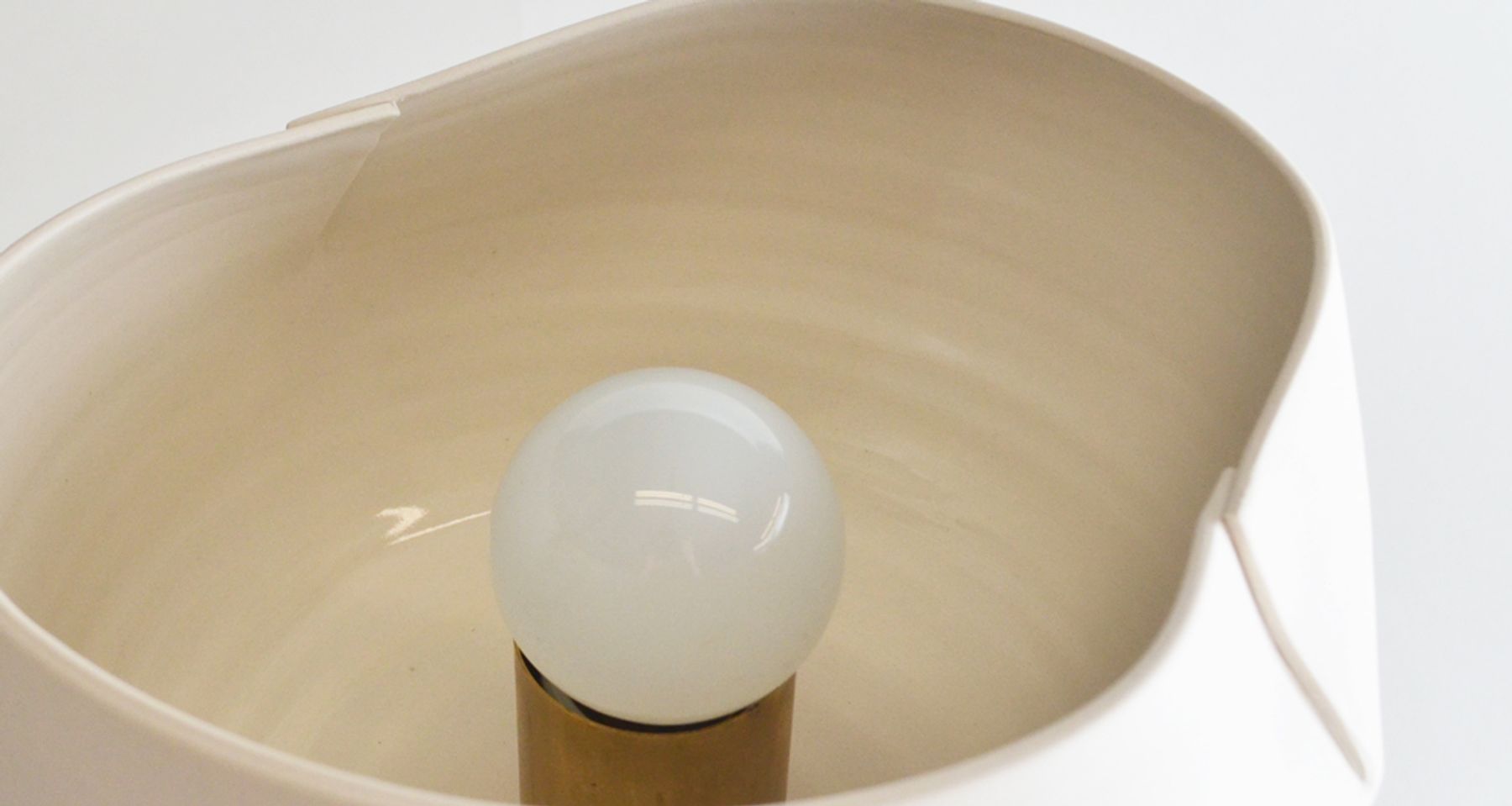 Dart Accent Lamp - White & Taupe by Studio Joo