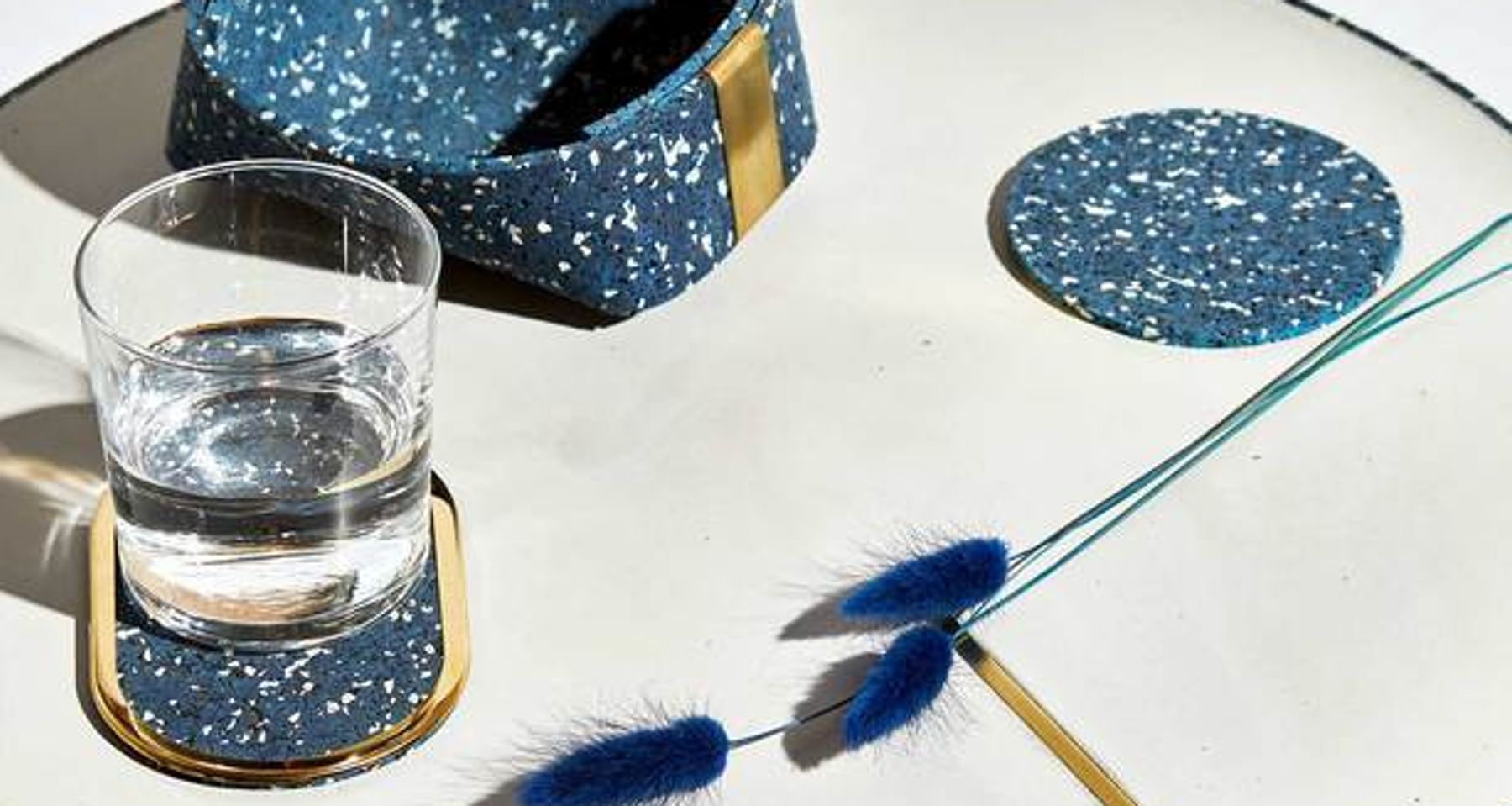 Ring Rubber Coasters Set by Slash Objects