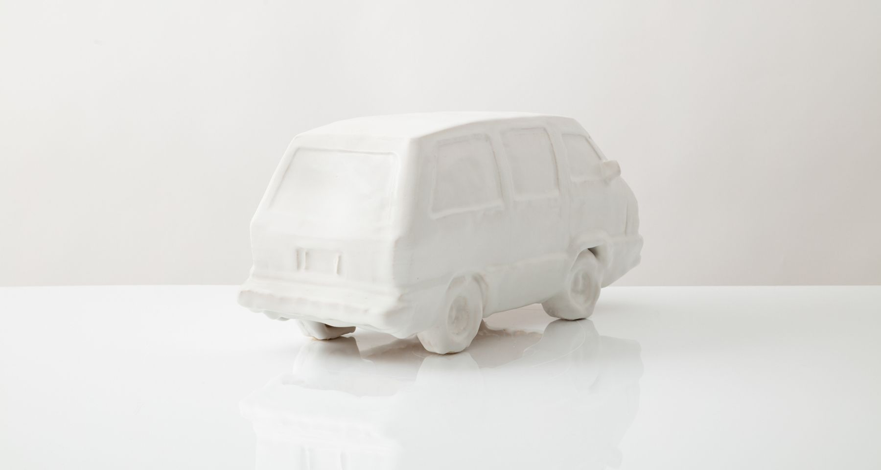 Vicodin Van Handmade Glazed Stoneware Sculpture Unique Edition by Fort Makers