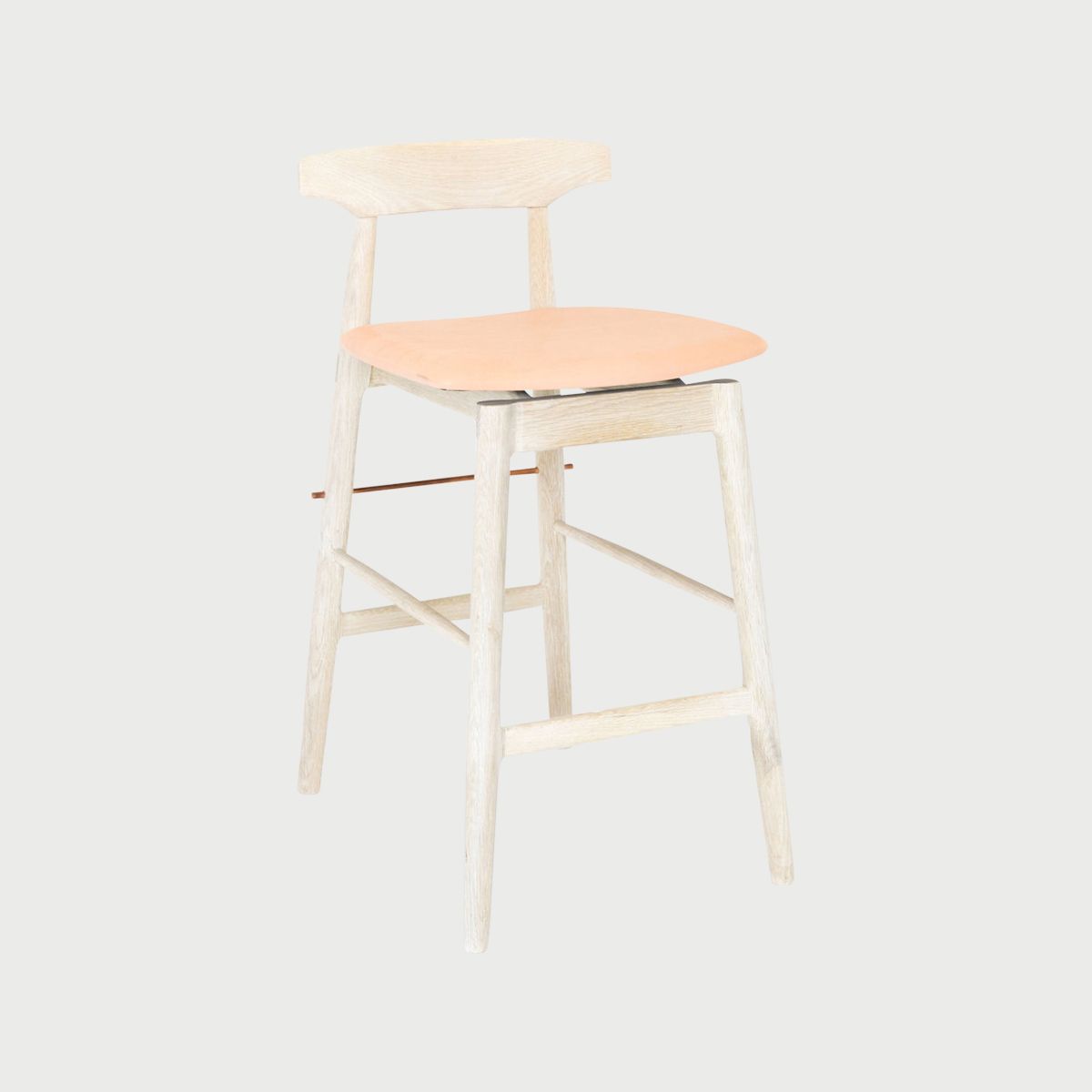 Wood High Stool