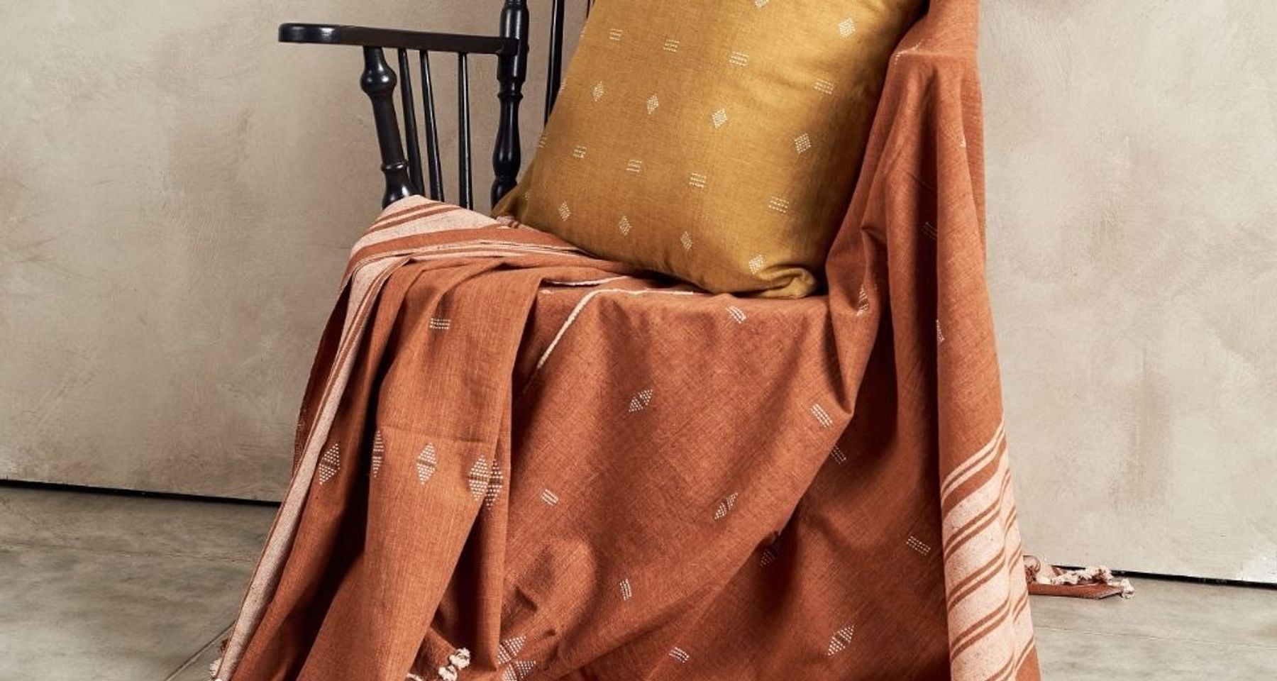 Reyti Organic Cotton Throw by Studio Variously