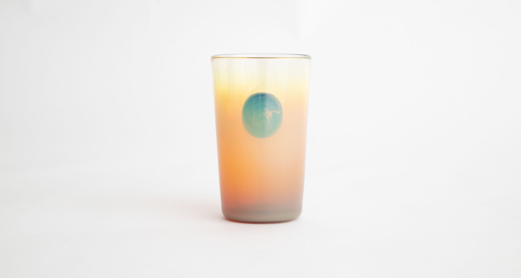 Hand Blown Glass Sunrise Sunset Cup 4   by Fort Makers