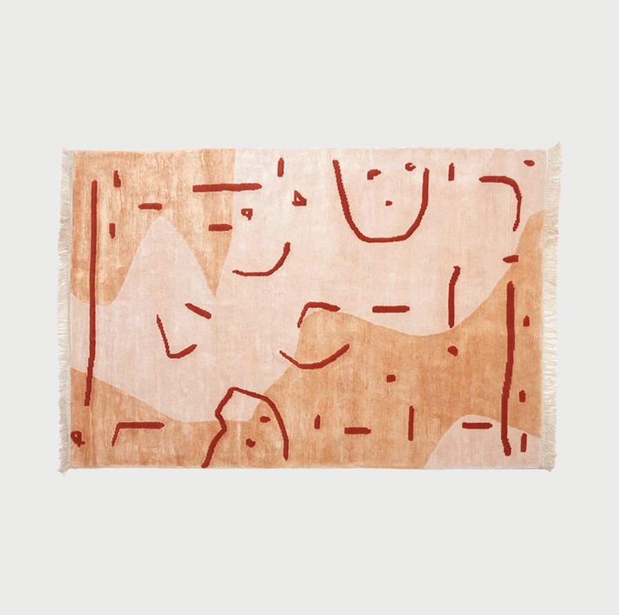 Abstract Vase Hand-Knotted Rug