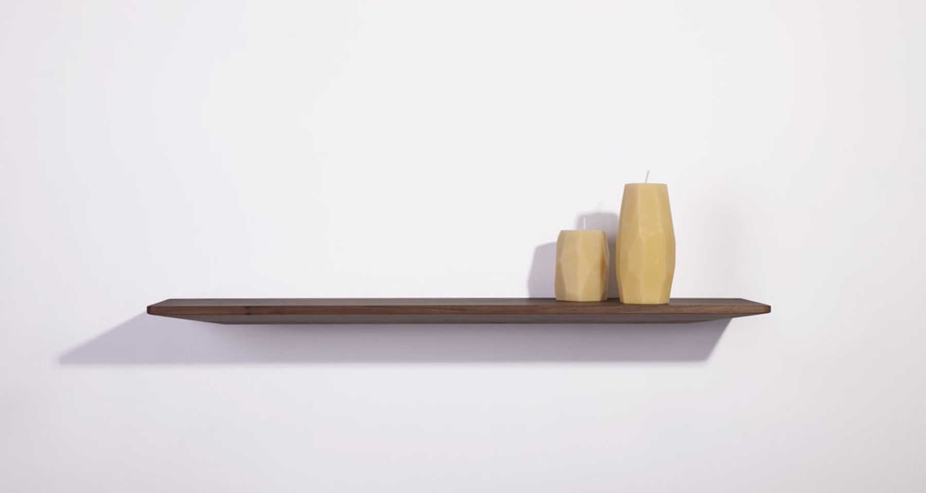 Faceted Beeswax Pillars by Fin