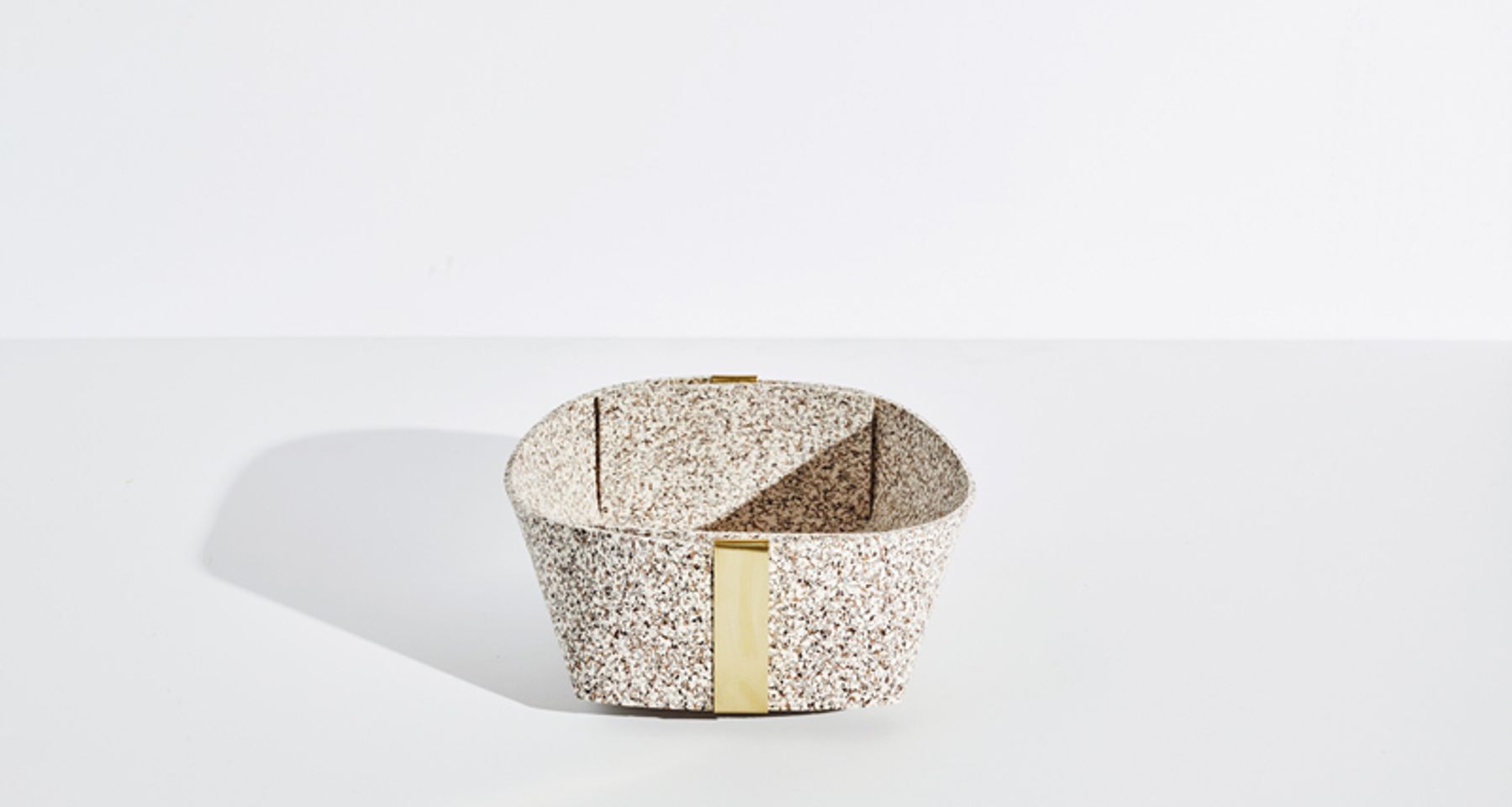 Rubber and Brass Basket by Slash Objects