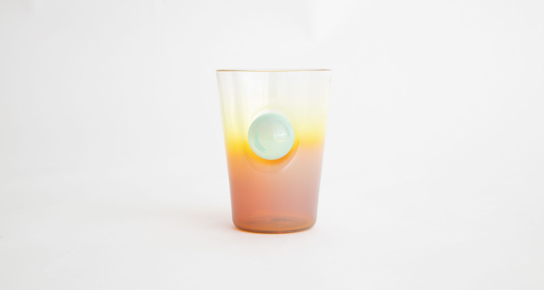 Hand Blown Glass Sunrise Sunset Cup 4   by Fort Makers