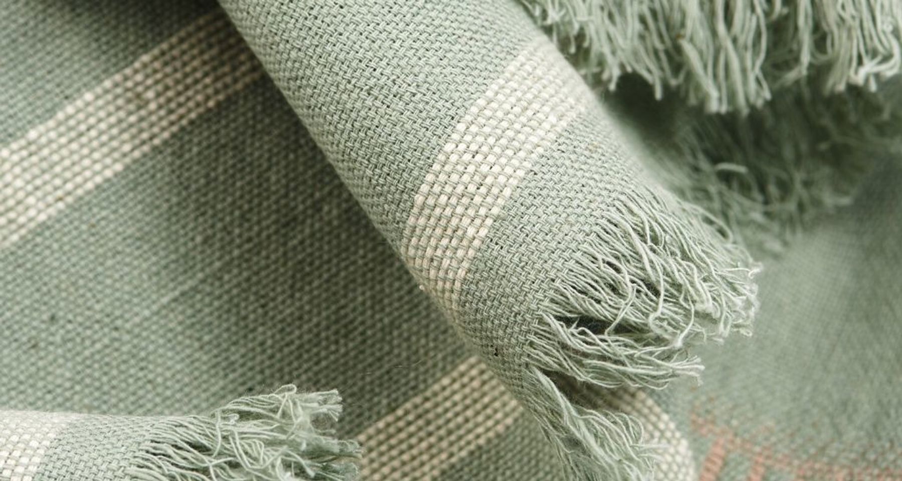 Sage Organic Cotton Throw  by Studio Variously