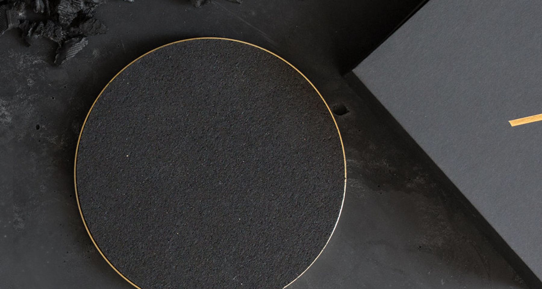 Brass and Rubber Trivet by Slash Objects
