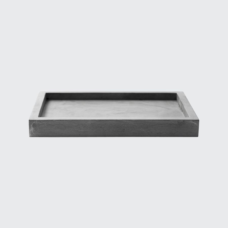 Concrete valet tray