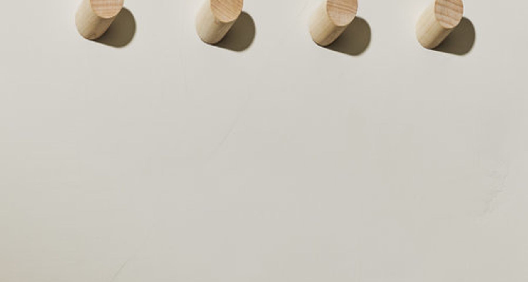 Parallax Round Maple Wall Hooks by Light + Ladder