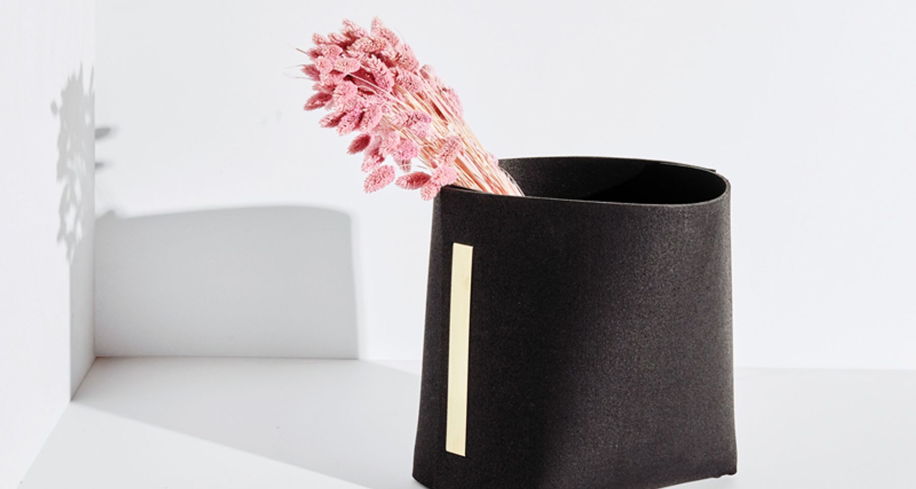 Rubber and Brass Bin by Slash Objects