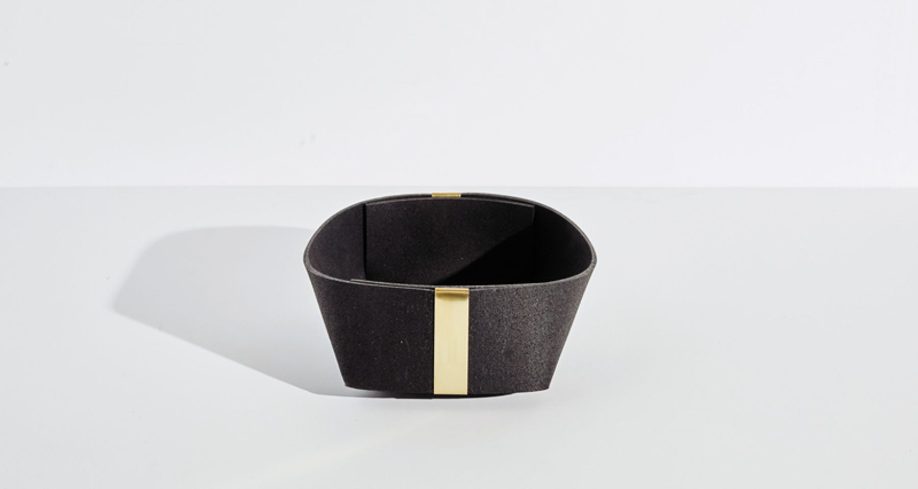 Rubber and Brass Basket by Slash Objects