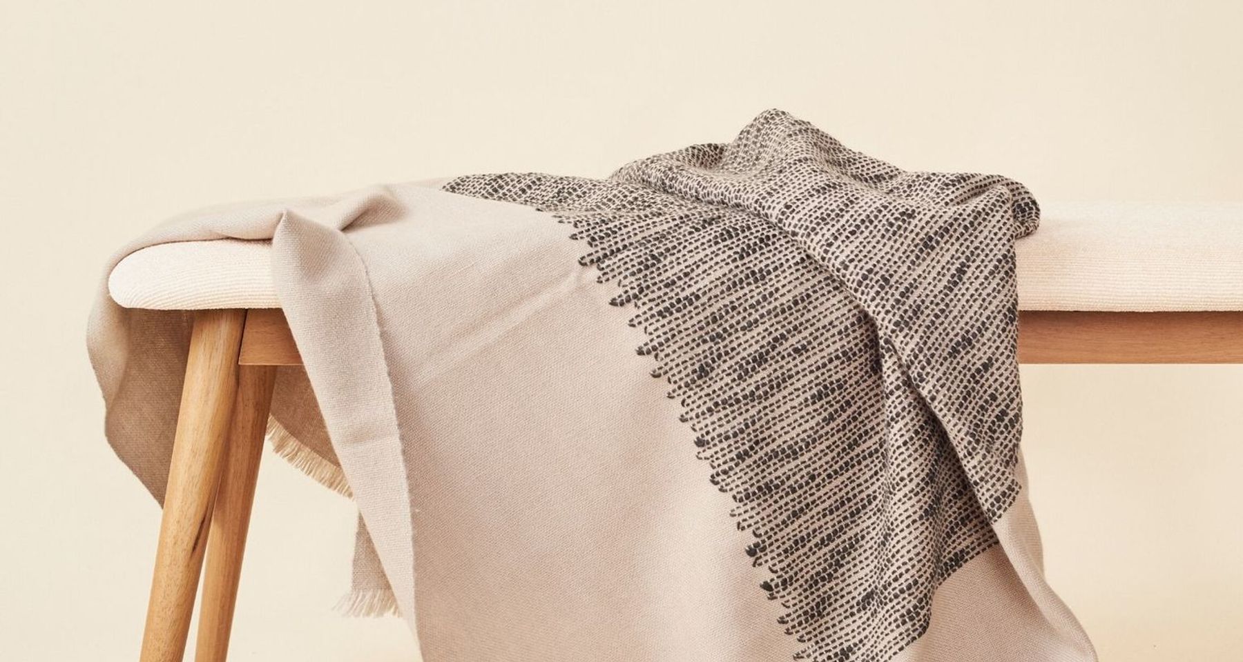 FLO Brown Merino Throw by Studio Variously