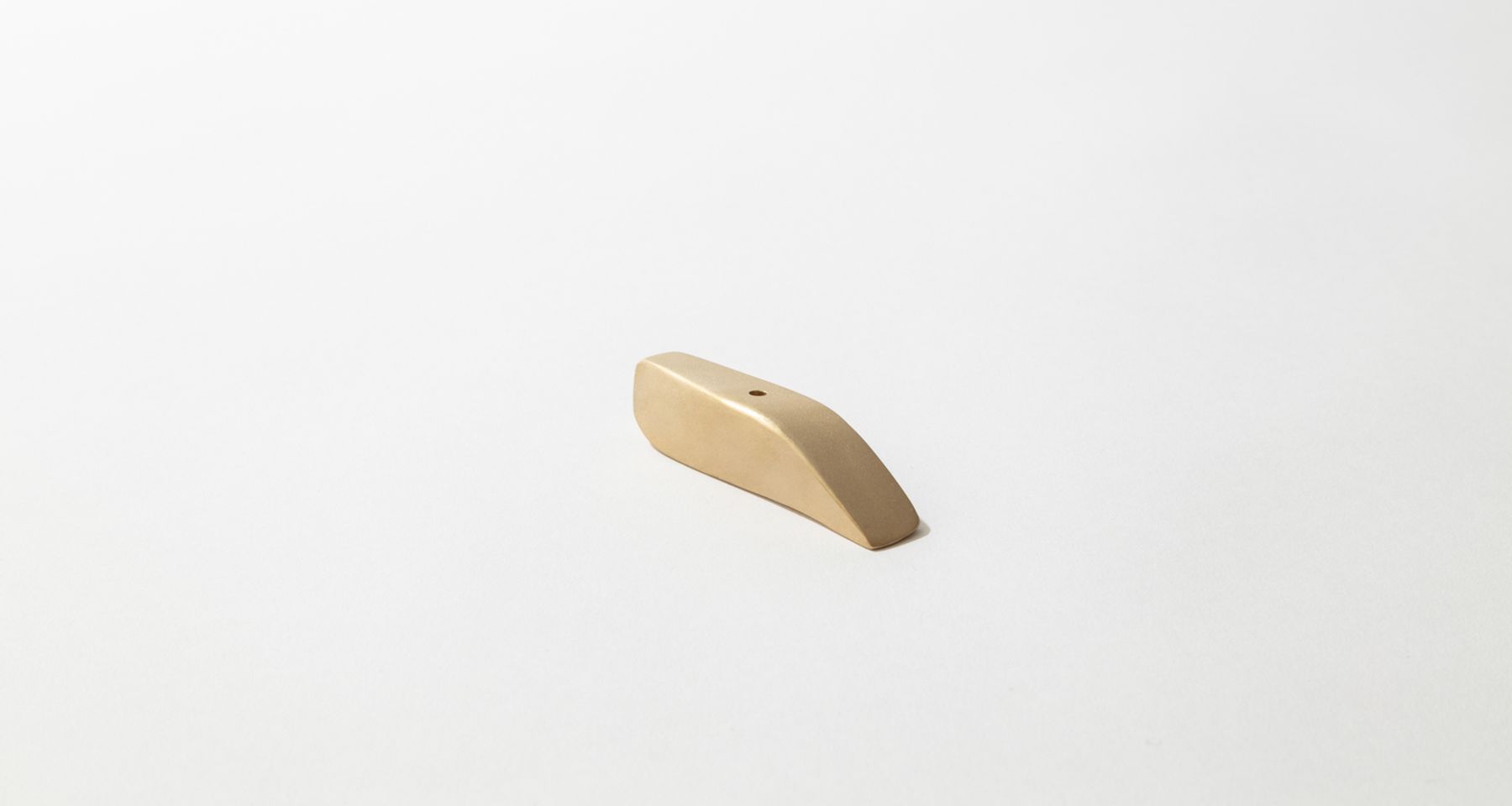 Sculptural Brass Slope Incense Holder by Fort Makers