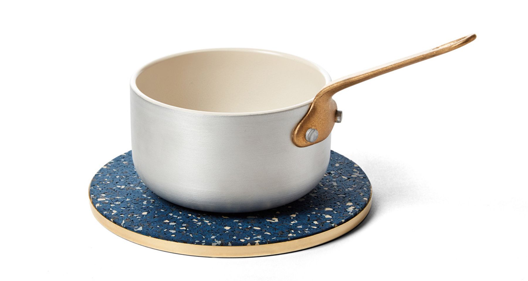 Brass and Rubber Trivet by Slash Objects