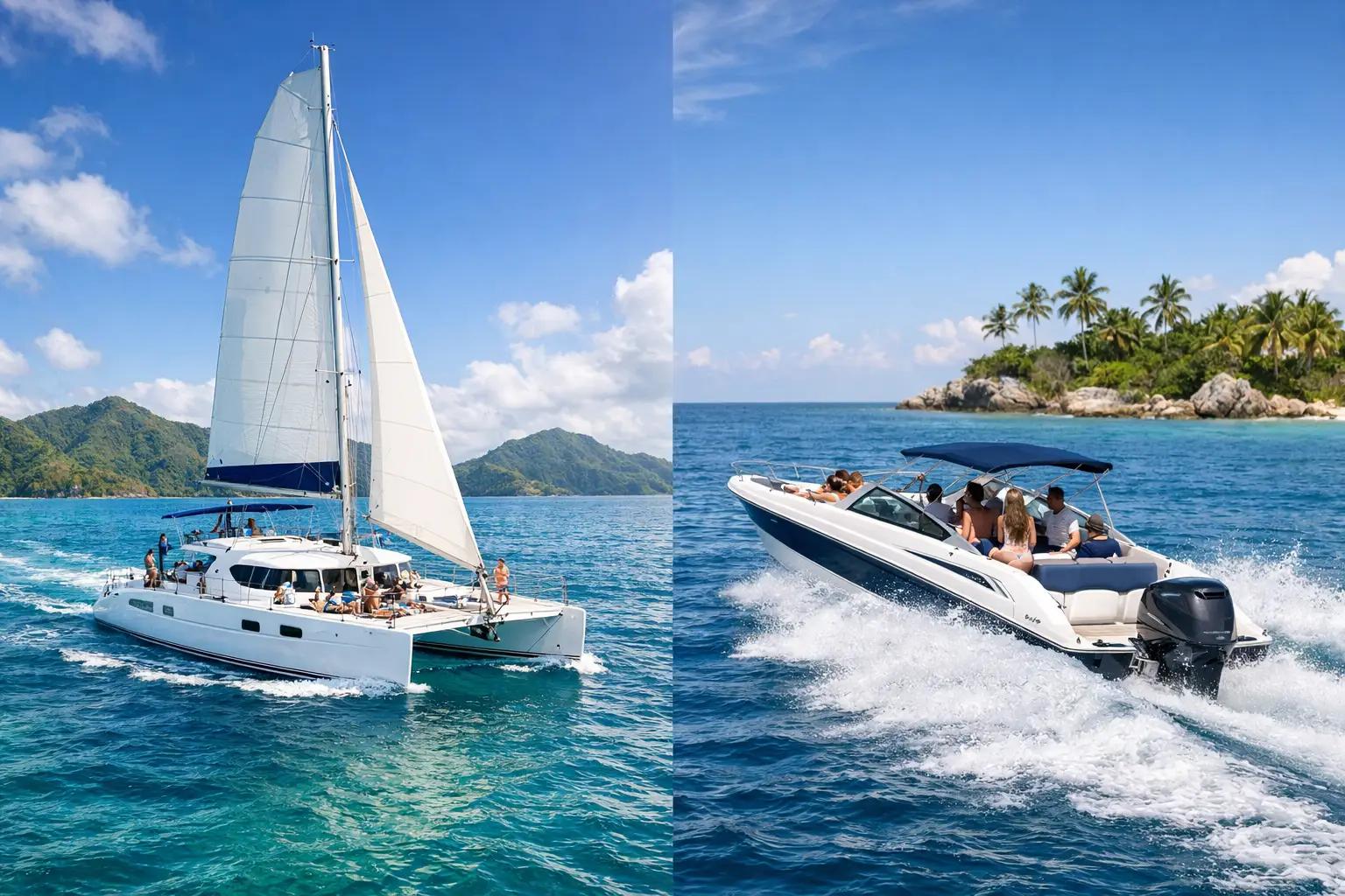 Catamaran Cruise vs Speedboat Excursion