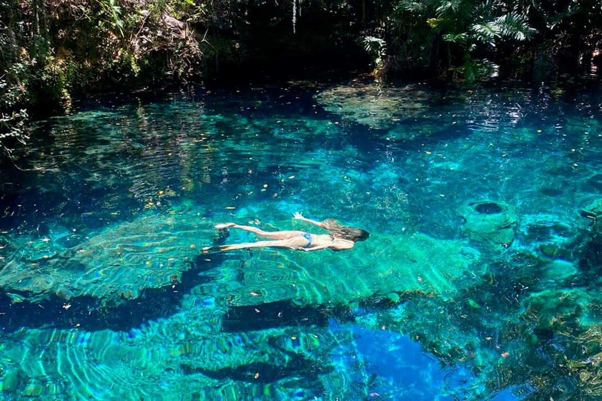 Caribbean Sea with Private Cenote Los Ojos Indígenas