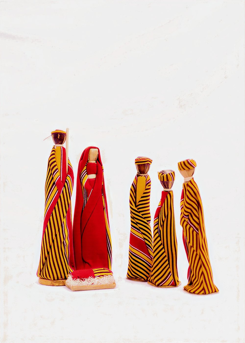 Jackie’s 6-Piece Traditional Kitenge Striped Nativity Set