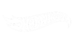 Hot Wheels logo with stylized flame design on a black background.