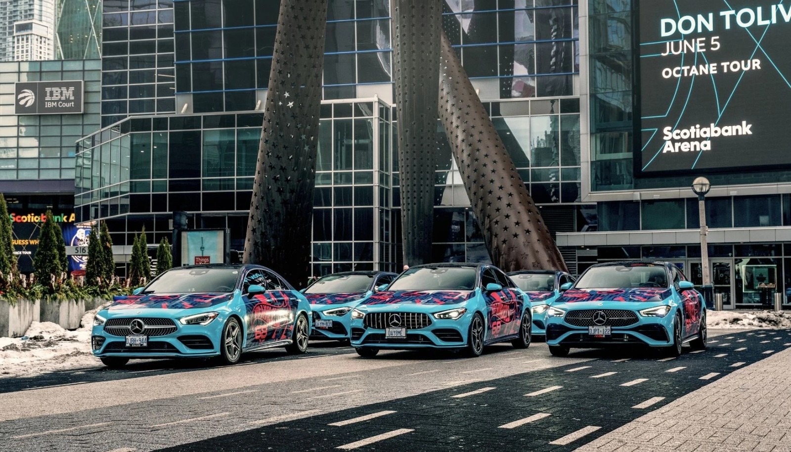 Hot Wheels campaign fleet outside Scotiabank Arena