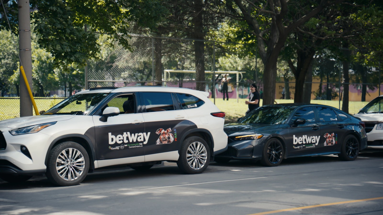 Two Betway wrapped vehicles travelling together in Toronto