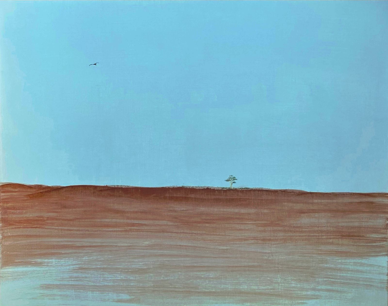 Representation of landscapes of Central Australia seen from afar