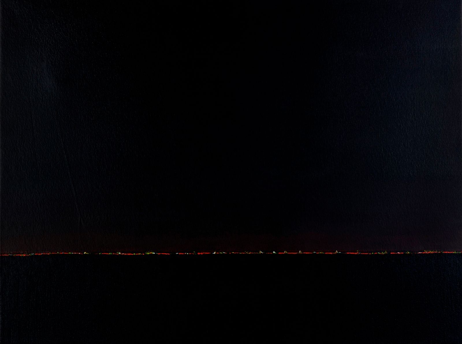 Fire Horizons 4, Acrylic and sand on canvas