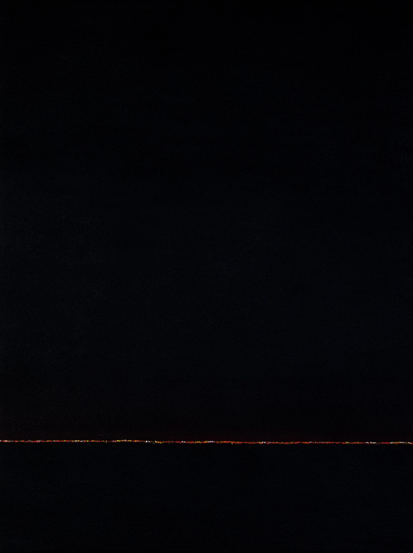 Fire Horizons 3, Acrylic and sand on canvas