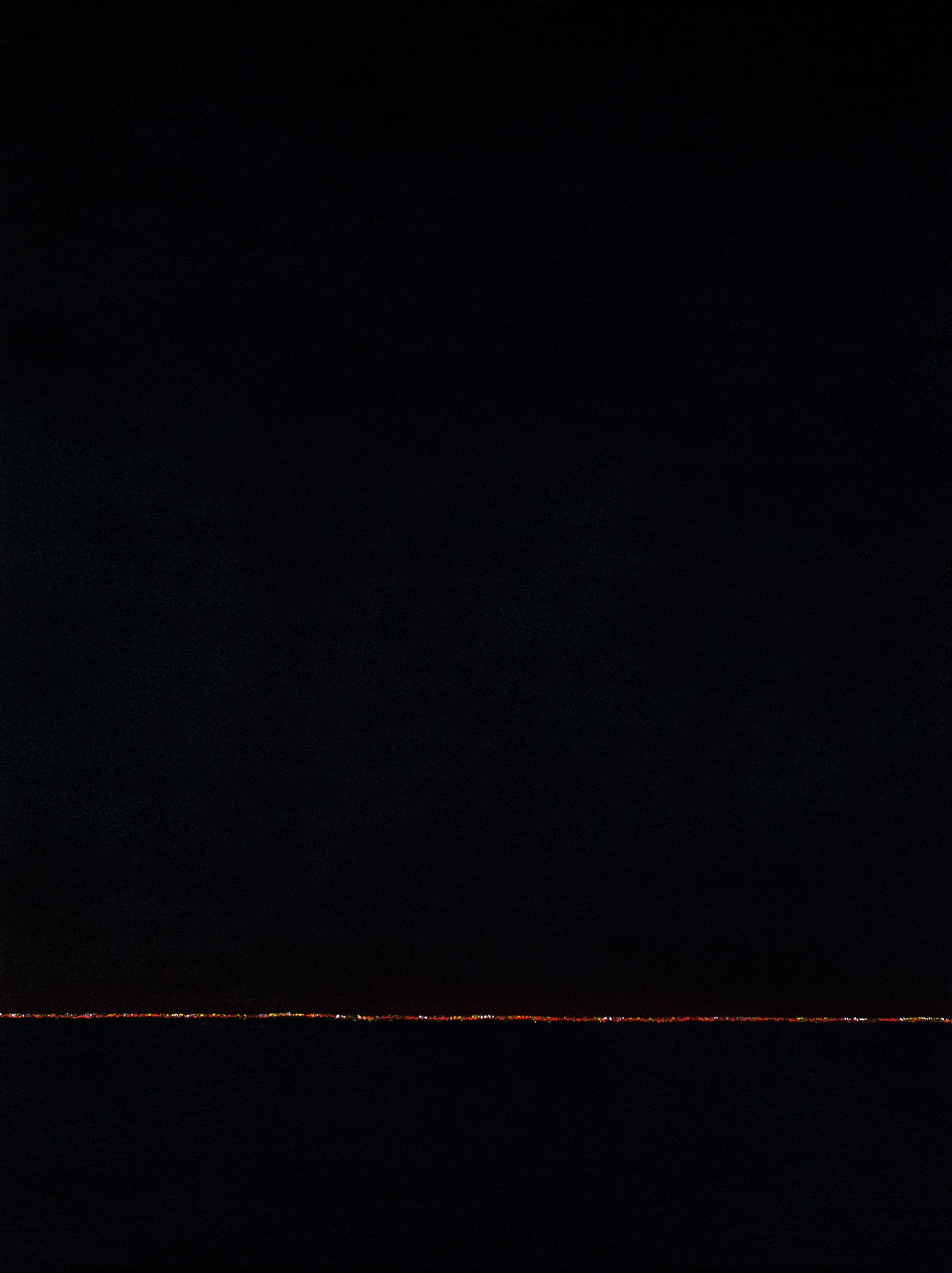 Fire Horizons 3, Acrylic and sand on canvas